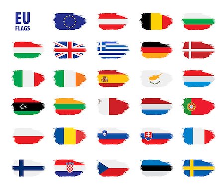 simsearch:400-04915019,k - flags of the european union. Vector illustration Stock Photo - Budget Royalty-Free & Subscription, Code: 400-09120212