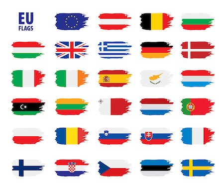 simsearch:400-04915019,k - flags of the european union. Vector illustration Stock Photo - Budget Royalty-Free & Subscription, Code: 400-09120213