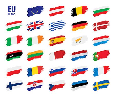 simsearch:400-04915019,k - flags of the european union. Vector illustration Stock Photo - Budget Royalty-Free & Subscription, Code: 400-09120224