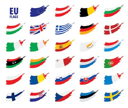 simsearch:400-04915019,k - flags of the european union. Vector illustration Stock Photo - Budget Royalty-Free & Subscription, Code: 400-09120225