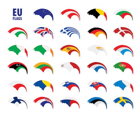 simsearch:400-04915019,k - flags of the european union. Vector illustration Stock Photo - Budget Royalty-Free & Subscription, Code: 400-09120226