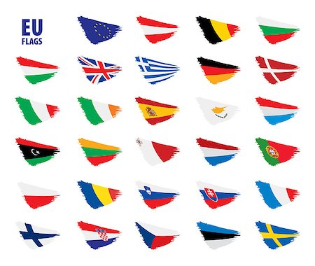 simsearch:400-04915019,k - flags of the european union. Vector illustration Stock Photo - Budget Royalty-Free & Subscription, Code: 400-09120227