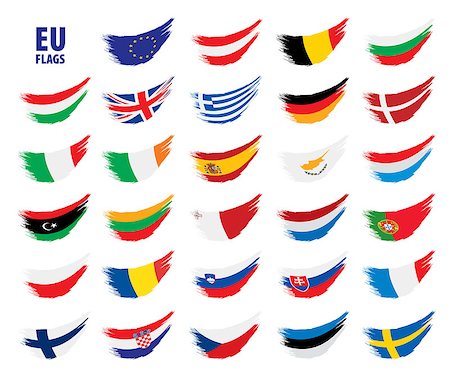 simsearch:400-04915019,k - flags of the european union. Vector illustration Stock Photo - Budget Royalty-Free & Subscription, Code: 400-09120229