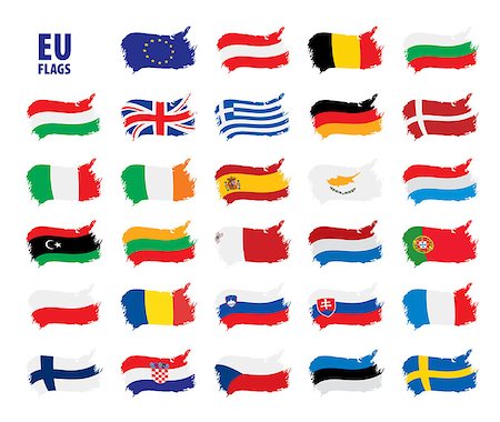 simsearch:400-04915019,k - flags of the european union. Vector illustration Stock Photo - Budget Royalty-Free & Subscription, Code: 400-09120220