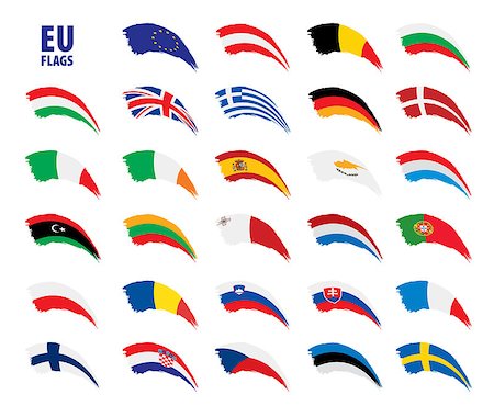 simsearch:400-04915019,k - flags of the european union. Vector illustration Stock Photo - Budget Royalty-Free & Subscription, Code: 400-09120223