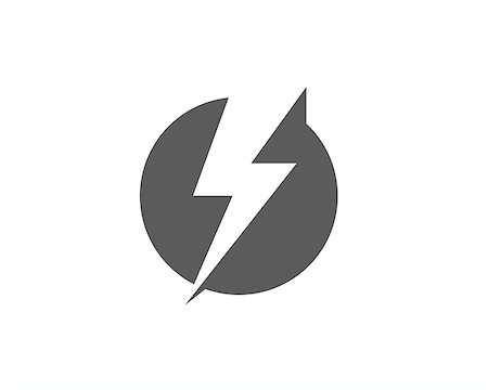 lightning icon logo and symbols Stock Photo - Budget Royalty-Free & Subscription, Code: 400-09137039