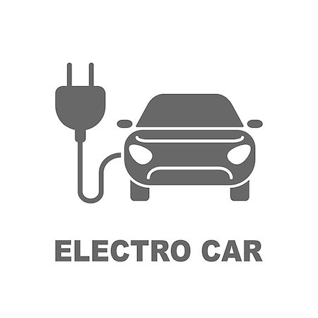 simsearch:400-05704598,k - Electro car icon. Logo element illustration. Electro car symbol design. EPS 10 Stock Photo - Budget Royalty-Free & Subscription, Code: 400-09137836