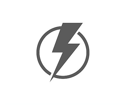 lightning icon logo and symbols Stock Photo - Budget Royalty-Free & Subscription, Code: 400-09137988