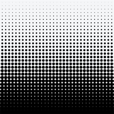 dotted round pattern - Halftone dots on white background. Vector illustration. Graphic resources halftone black white Stock Photo - Budget Royalty-Free & Subscription, Code: 400-09141817