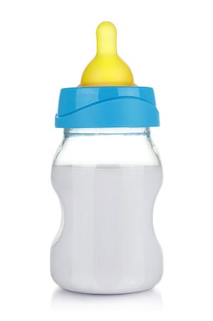 simsearch:400-06751007,k - Baby bottle with milk isolated over a white background Stock Photo - Budget Royalty-Free & Subscription, Code: 400-09151124