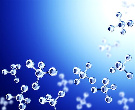 simsearch:400-08413057,k - Models of abstract molecular structure. View from different angles. On abstract blue background. Copy space for your text. 3d render Stock Photo - Budget Royalty-Free & Subscription, Code: 400-09151504