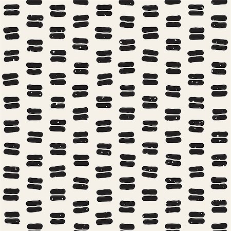 simsearch:400-04875332,k - Hand drawn lines seamless grungy pattern. Abstract geometric repeating tile texture in black and white. Photographie de stock - Aubaine LD & Abonnement, Code: 400-09151739