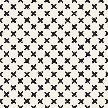 simsearch:400-04875332,k - Hand drawn lines seamless grungy pattern. Abstract geometric repeating tile texture in black and white. Photographie de stock - Aubaine LD & Abonnement, Code: 400-09151794