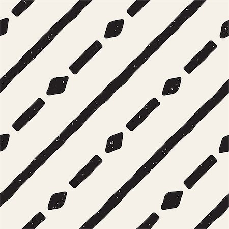 simsearch:400-04875332,k - Hand drawn lines seamless grungy pattern. Abstract geometric repeating tile texture in black and white. Photographie de stock - Aubaine LD & Abonnement, Code: 400-09152430