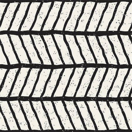 simsearch:400-04875332,k - Hand drawn lines seamless grungy pattern. Abstract geometric repeating tile texture in black and white. Photographie de stock - Aubaine LD & Abonnement, Code: 400-09153912