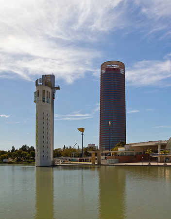Torre Schindler, Torre Sevilla and Rio Guadalquivir in Seville Stock Photo - Budget Royalty-Free & Subscription, Code: 400-09226281