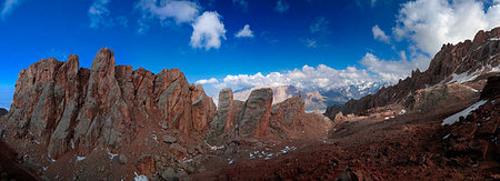 panoramic rock climbing images - Panorama of Schalbus-Dag mountain at Dagestan, Caucasus Russia Stock Photo - Budget Royalty-Free & Subscription, Code: 400-09223270