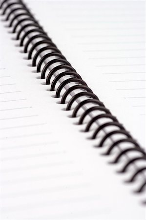 simsearch:6109-08395080,k - Close up of spiral note book, only focus on the center. Stock Photo - Budget Royalty-Free & Subscription, Code: 400-03909037