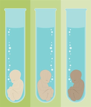 Babies in test tubes - great imagery for medical, fertility and genetic designs Stock Photo - Budget Royalty-Free & Subscription, Code: 400-03909357