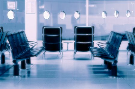 empty inside of hospital rooms - waiting room at the airport Stock Photo - Budget Royalty-Free & Subscription, Code: 400-03914711