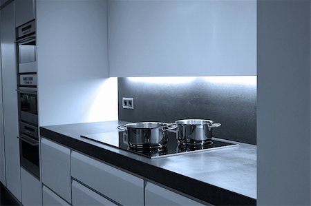 Modern design kitchen Stock Photo - Budget Royalty-Free & Subscription, Code: 400-03914866