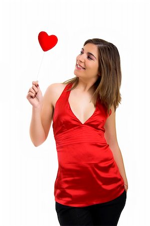 simsearch:649-06717611,k - Valentine related pictures with a beautiful woman with a heart on the hands Foto de stock - Super Valor sin royalties y Suscripción, Código: 400-03916973