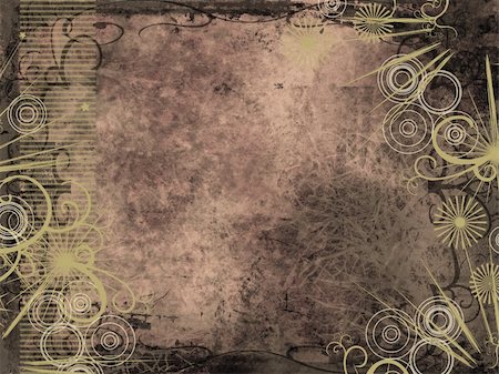 simsearch:400-06076415,k - Grunge background with ornate decoration Stock Photo - Budget Royalty-Free & Subscription, Code: 400-03910423