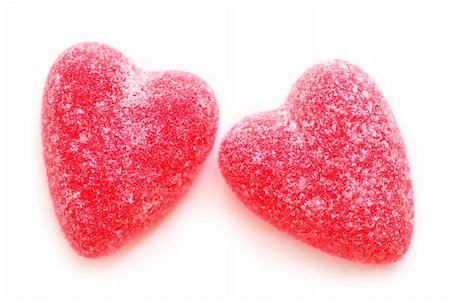 simsearch:400-05368603,k - Sugar candy Valentine's hearts isolated on white background Stock Photo - Budget Royalty-Free & Subscription, Code: 400-03911123