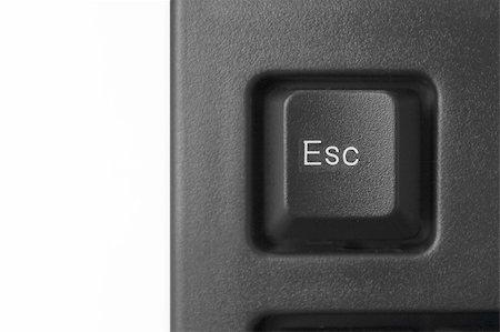 simsearch:695-05771662,k - Closeup of esc key Stock Photo - Budget Royalty-Free & Subscription, Code: 400-03911776