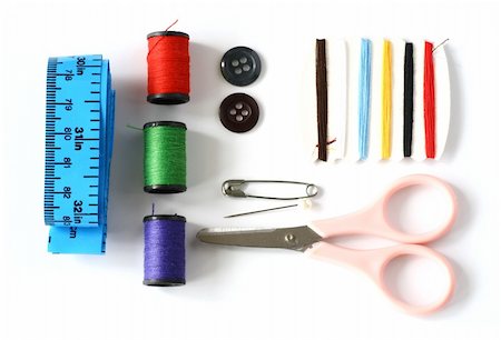 simsearch:6109-08701535,k - Neatly arranged sewing kit. Stock Photo - Budget Royalty-Free & Subscription, Code: 400-03912281