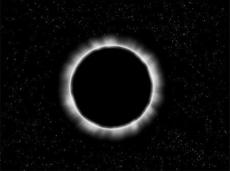 eclipse - Illustration about a planet eclipse in a starry sky Stock Photo - Budget Royalty-Free & Subscription, Code: 400-03912347