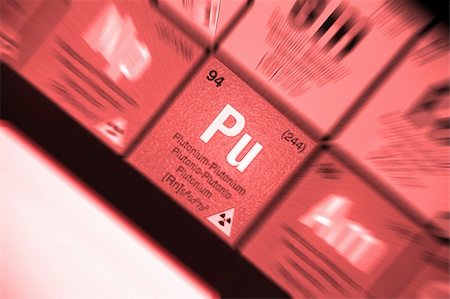 periodic table - plutinium, from periodic table Photographie de stock - Aubaine LD & Abonnement, Code: 400-03912403