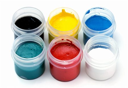 simsearch:644-01630853,k - color paints in bottles against white background Stock Photo - Budget Royalty-Free & Subscription, Code: 400-03912589