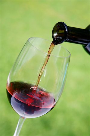 spanishalex (artist) - Red wine pouring into glass with nice green background Stock Photo - Budget Royalty-Free & Subscription, Code: 400-03924915