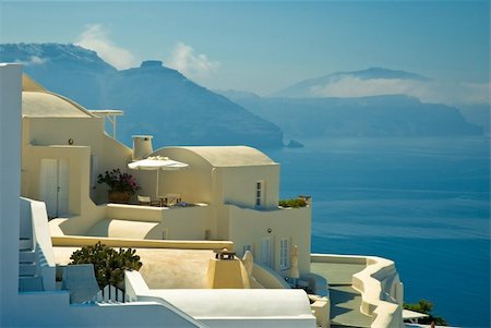 Hotel on Santorini Island(Greece) Stock Photo - Budget Royalty-Free & Subscription, Code: 400-03927985