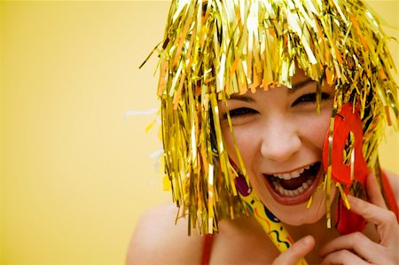 simsearch:400-07748141,k - Holiday: beautiful girl having fun at a carnival party Foto de stock - Super Valor sin royalties y Suscripción, Código: 400-03928118