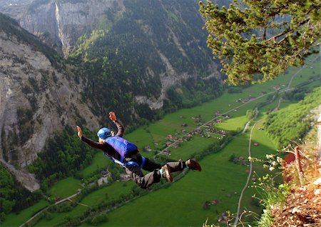 diving (not water) - basejumping Stock Photo - Budget Royalty-Free & Subscription, Code: 400-03920214