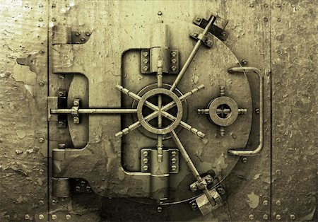 Grunge style bank vault background Stock Photo - Budget Royalty-Free & Subscription, Code: 400-03920216