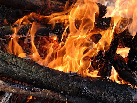 simsearch:614-03763965,k - Close-up photo of wood and coal burning in fire Stock Photo - Budget Royalty-Free & Subscription, Code: 400-03920307