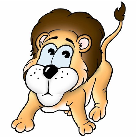 Lion 03 - High detailed and coloured cartoon illustration Stock Photo - Budget Royalty-Free & Subscription, Code: 400-03934108