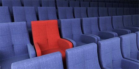 simsearch:632-05604064,k - the auditorium with one reserved seat Stock Photo - Budget Royalty-Free & Subscription, Code: 400-03935101