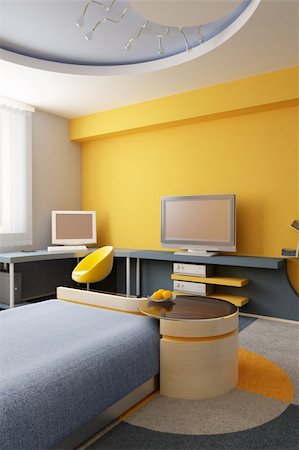 simsearch:400-05722094,k - 3d interior of the children's room Stock Photo - Budget Royalty-Free & Subscription, Code: 400-03935914