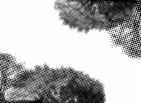 Halftone black and white background with room to add your own text Stock Photo - Budget Royalty-Free & Subscription, Code: 400-03936251