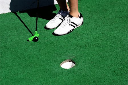 rolling shoes - Miniature golf details Stock Photo - Budget Royalty-Free & Subscription, Code: 400-03938092