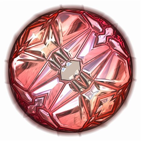 simsearch:694-03783247,k - Computer generated illustration of pink gem Stock Photo - Budget Royalty-Free & Subscription, Code: 400-03938698