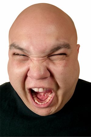 evil faces for emotions - A very ill-tempered male yelling about something. Stock Photo - Budget Royalty-Free & Subscription, Code: 400-03939412