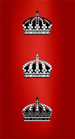 ruler (official leader) - three black and white vector crowns made in adobe illustrator Stock Photo - Budget Royalty-Free & Subscription, Code: 400-03933424
