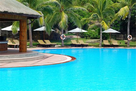 simsearch:700-00620219,k - Tropical pool beside the sea Stock Photo - Budget Royalty-Free & Subscription, Code: 400-03944266