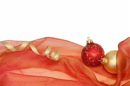 simsearch:614-02241057,k - Christmas frame (isolated on white with copyspace) Stock Photo - Budget Royalty-Free & Subscription, Code: 400-03945085