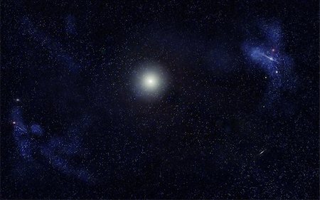 planetarium - Digital created starfield with big star Stock Photo - Budget Royalty-Free & Subscription, Code: 400-03945867